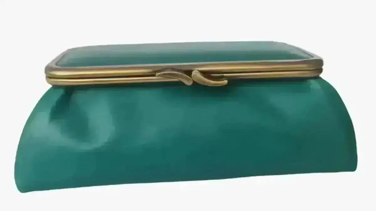 Teal Handmade Genuine Leather Travel Bag - Marina Korneev
