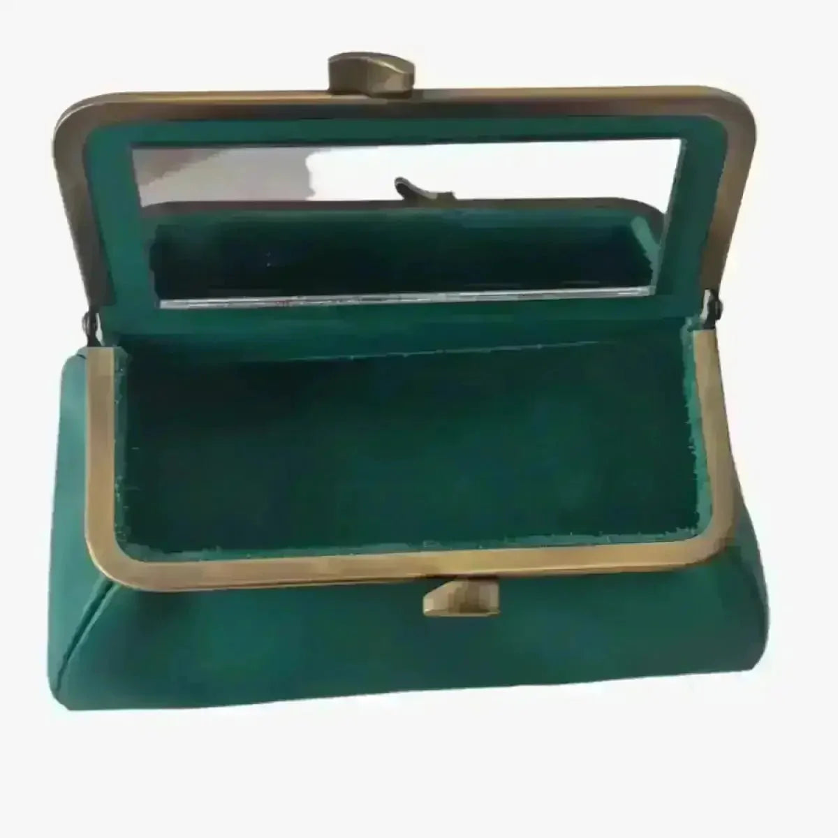 Teal Handmade Genuine Leather Travel Bag - Marina Korneev