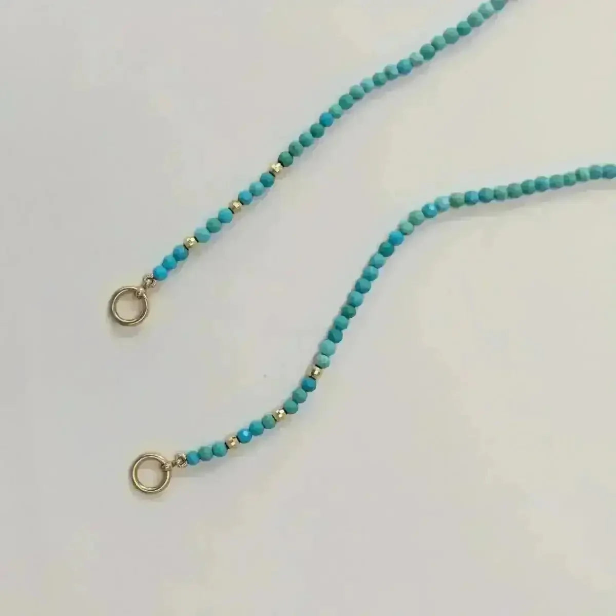 Tiny Arizona Turquoise Bead Add - a - Clasp Necklace - Marina Korneev
