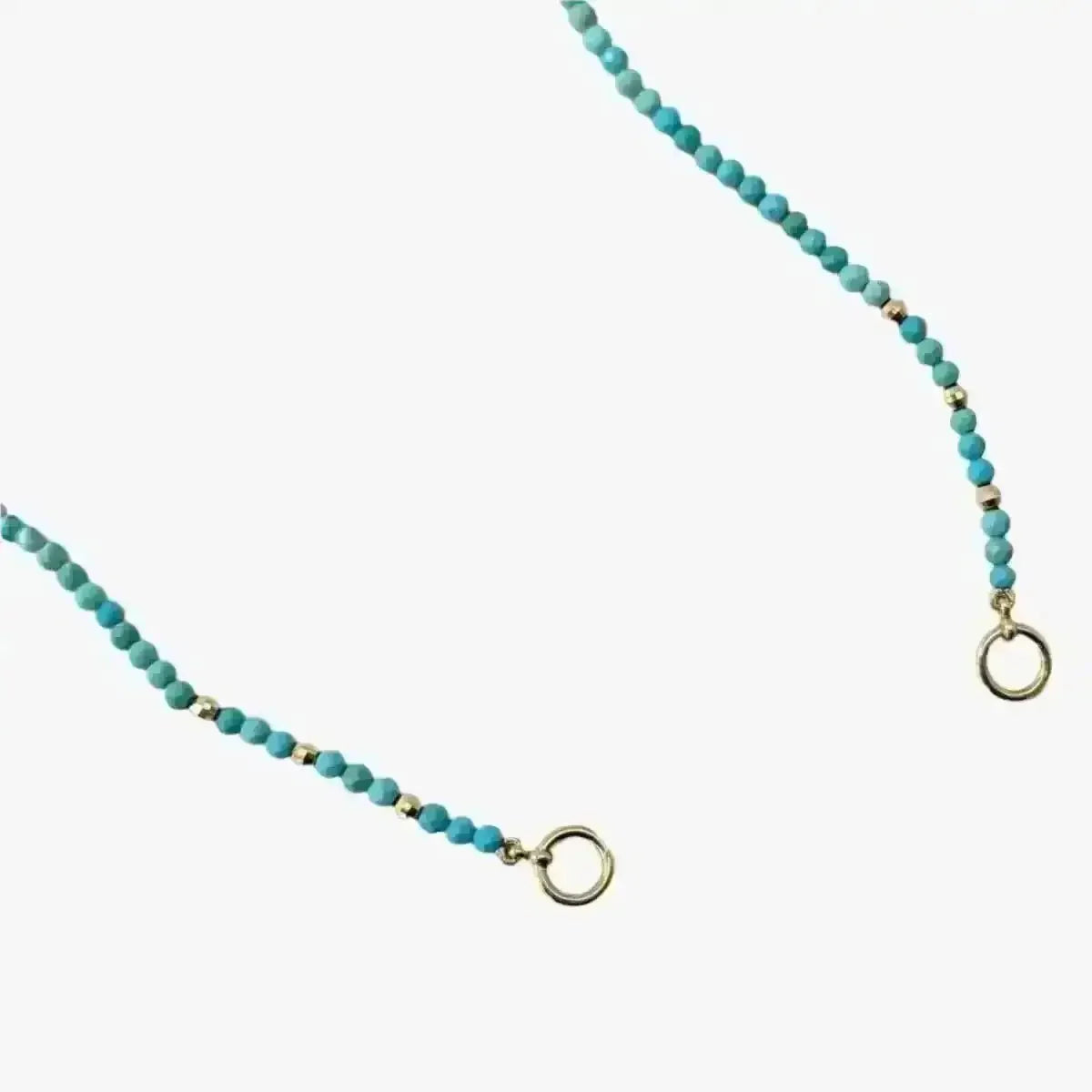 Tiny Arizona Turquoise Bead Add - a - Clasp Necklace - Marina Korneev