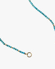 Tiny Arizona Turquoise Bead Claspless Necklace - Necklaces