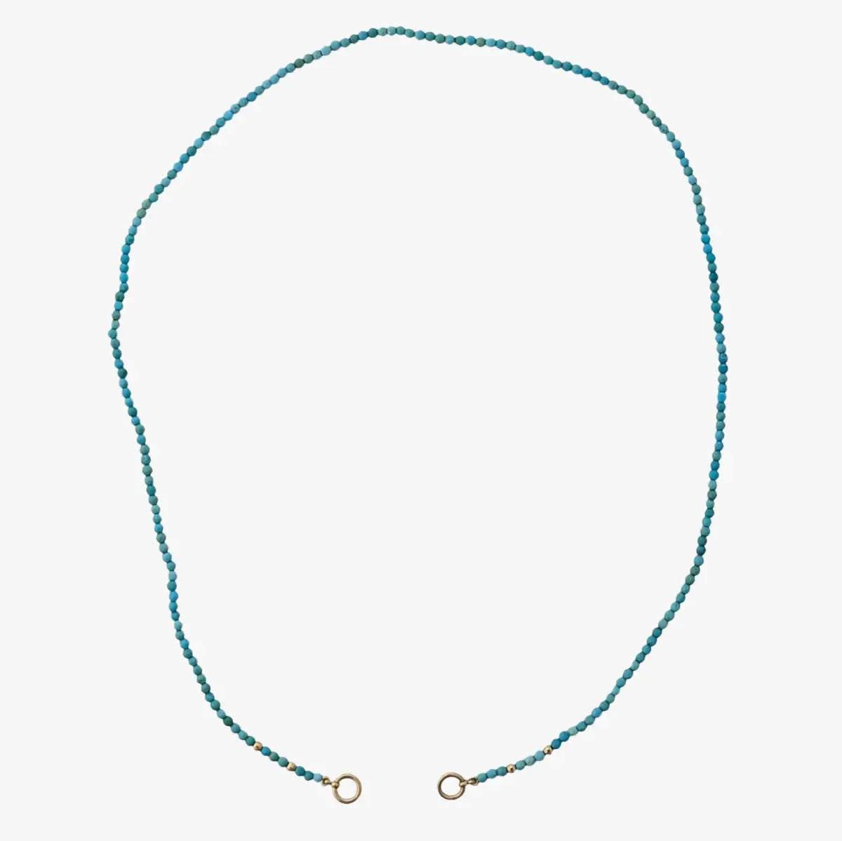 Tiny Arizona Turquoise Bead Claspless Necklace - Marina Korneev