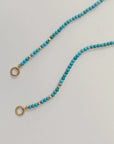 Tiny Arizona Turquoise Bead Claspless Necklace - Necklaces