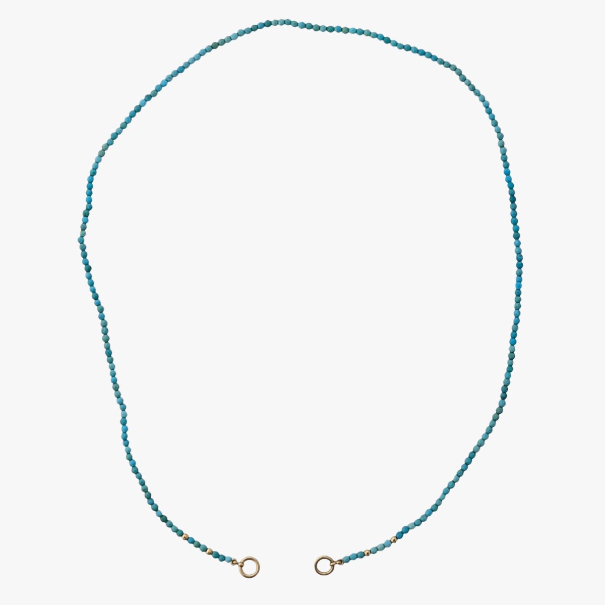 Tiny Arizona Turquoise Bead Claspless Necklace - Marina Korneev