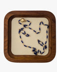 Tiny Lapis Lazuli Beads Gold Chain Station Necklace - Marina Korneev