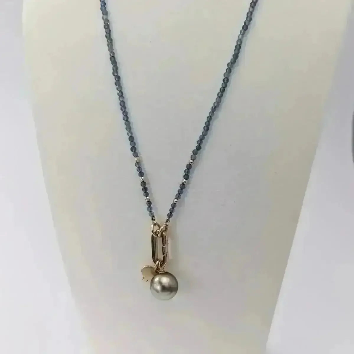 Tiny Santa Maria Aquamarine Bead Add - a - Clasp Necklace - Marina Korneev