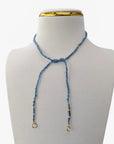 Tiny Santa Maria Aquamarine Bead Claspless Necklace - Necklaces