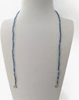 Tiny Santa Maria Aquamarine Bead Claspless Necklace - Necklaces