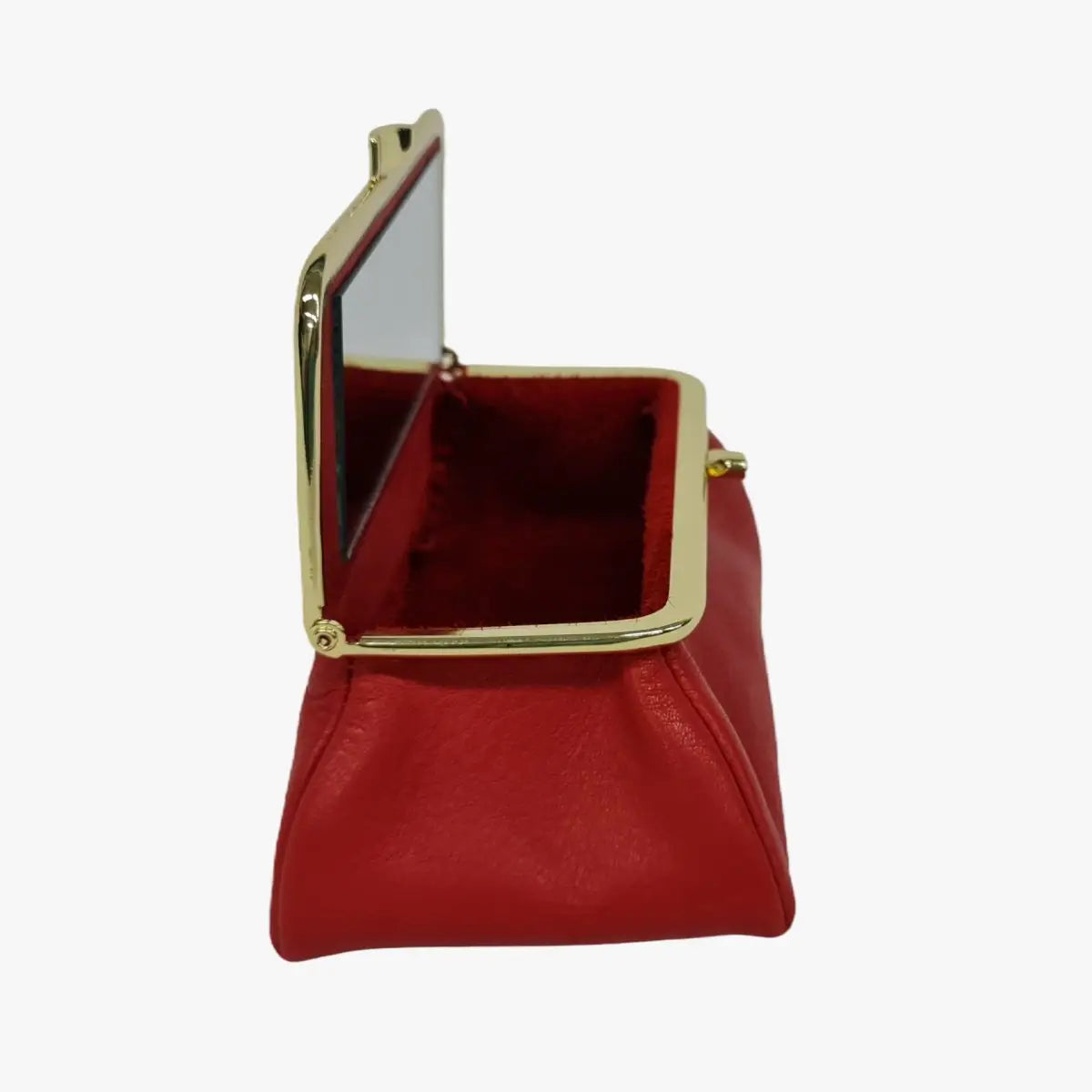 Tomato Red Genuine Leather Travel Bag - Marina Korneev