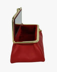 Tomato Red Genuine Leather Travel Bag - Marina Korneev