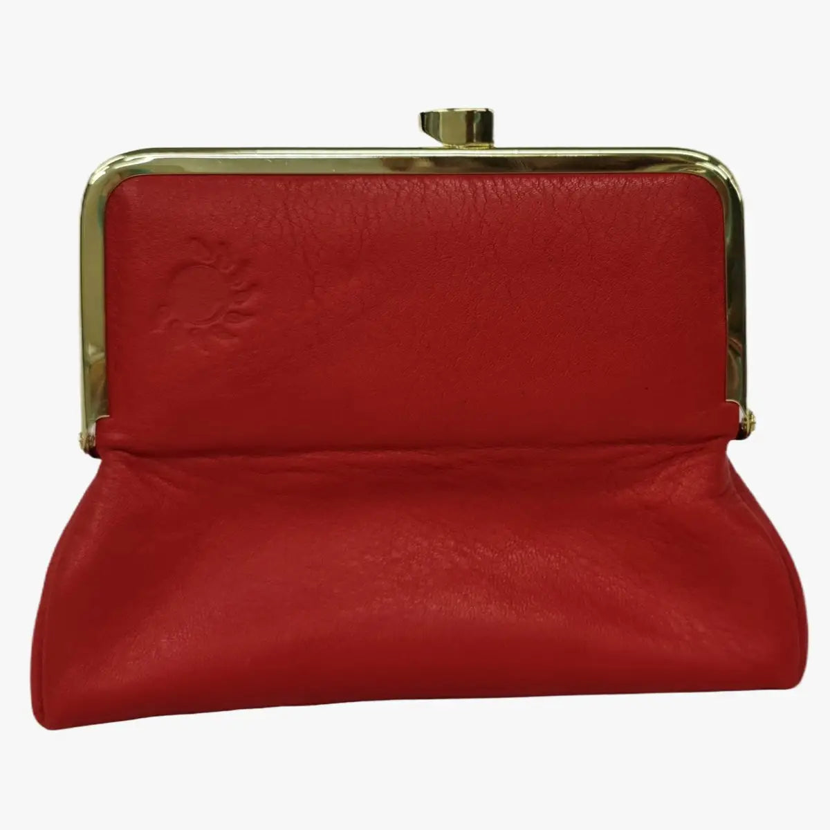 Tomato Red Genuine Leather Travel Bag - Marina Korneev