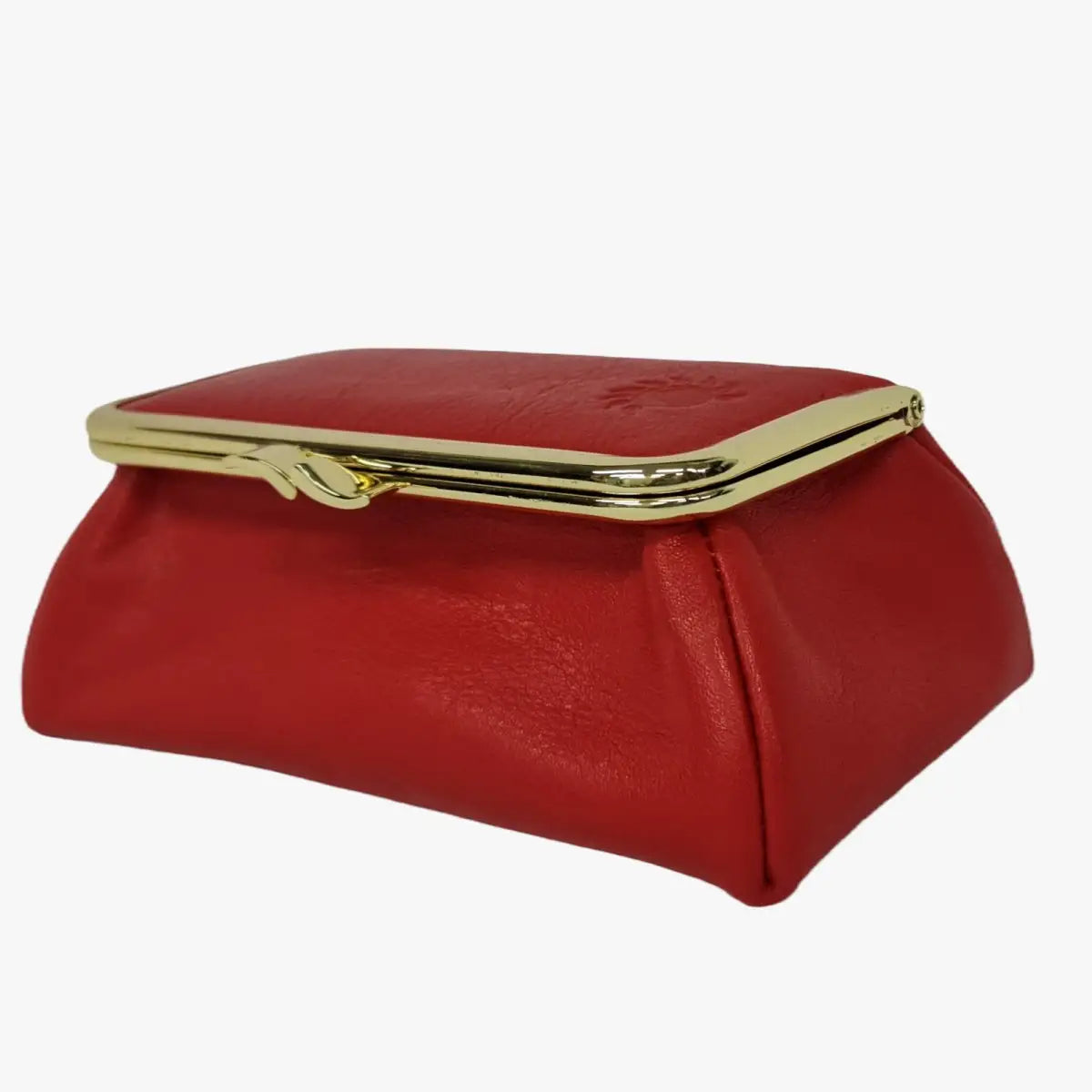 Tomato Red Genuine Leather Travel Bag - Marina Korneev