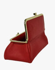 Tomato Red Genuine Leather Travel Bag - Marina Korneev