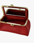 Tomato Red Genuine Leather Travel Bag - Marina Korneev