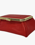 Tomato Red Genuine Leather Travel Bag - Marina Korneev