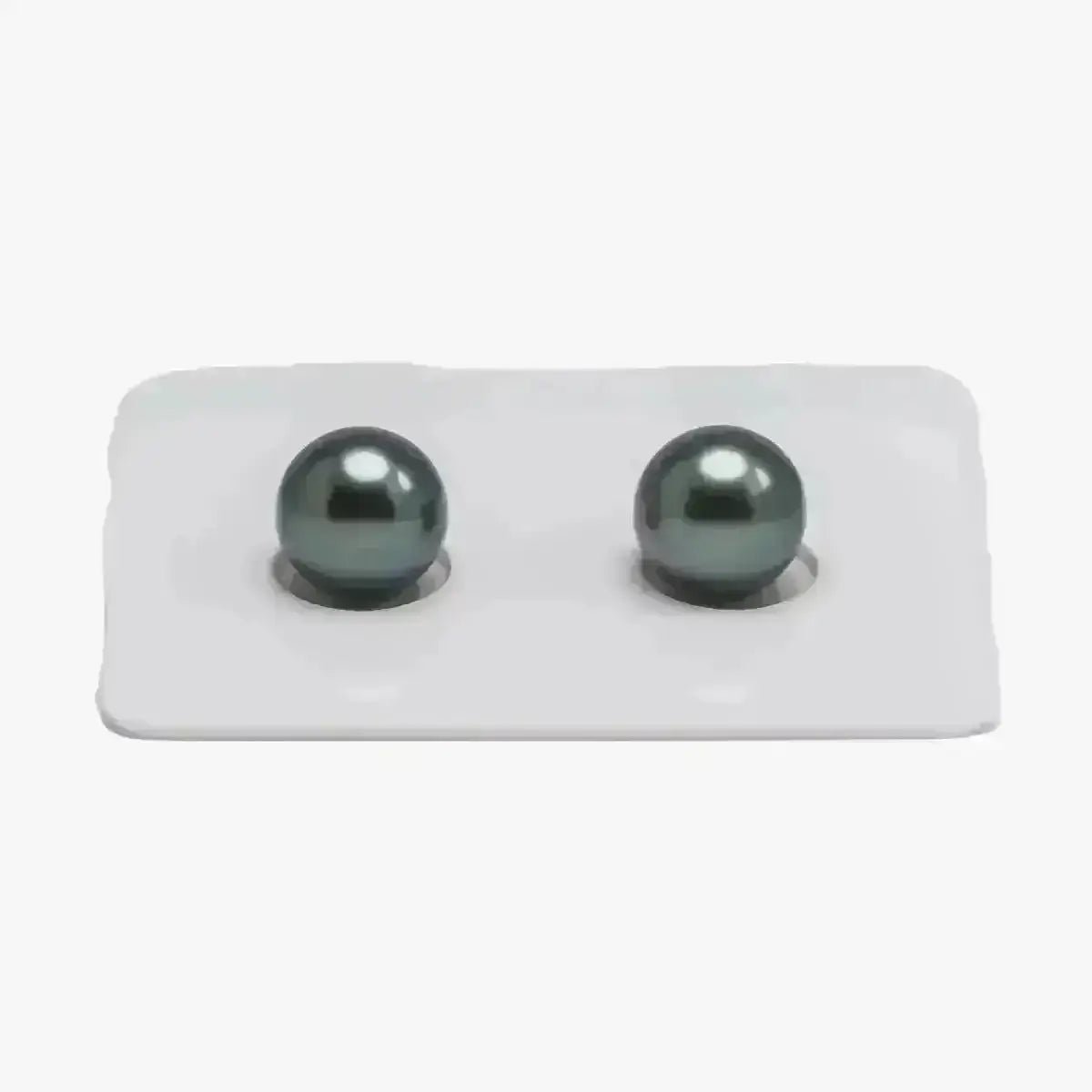TPr001 - 9 - 10mm Tahitian Pearl Pair - Marina Korneev