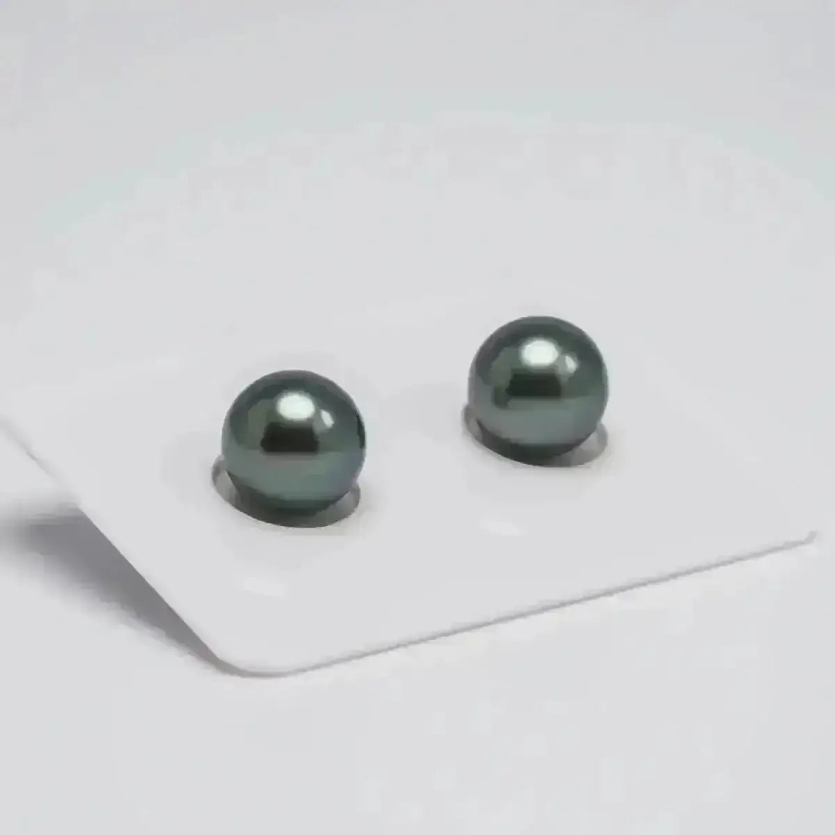 TPr001 - 9 - 10mm Tahitian Pearl Pair - Marina Korneev