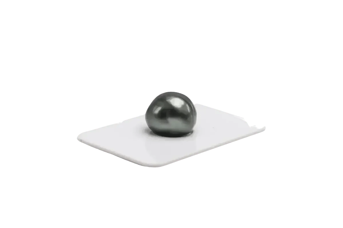 TSP001 - 15 - 16mm Single Pearl Tahitian Green Keshi - Marina Korneev