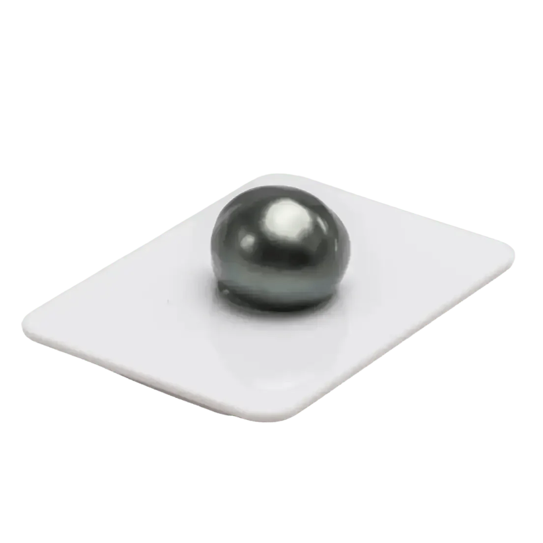 TSP001 - 15 - 16mm Single Pearl Tahitian Green Keshi - Marina Korneev