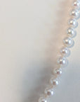 White Freshwater Pearls Half and Half Kingman Turquoise Necklace Marina Pearls