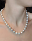 White South Sea Pearl Necklace 14K Gold Marina Pearls