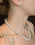 White South Sea Pearl Necklace 14K Gold Marina Pearls