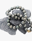 11-12mm AMAZING Silver Tahitian Pearl Necklace - Marina Korneev Fine Pearls