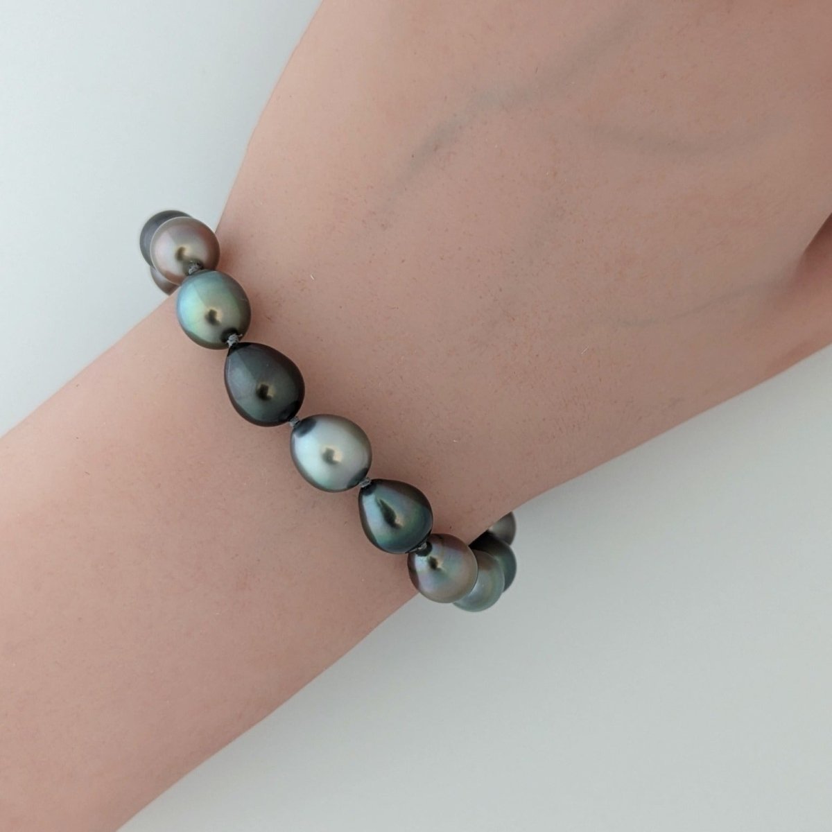 8-9mm Mixed Color Drops Tahitian Pearl Bracelet - Marina Korneev Fine Pearls