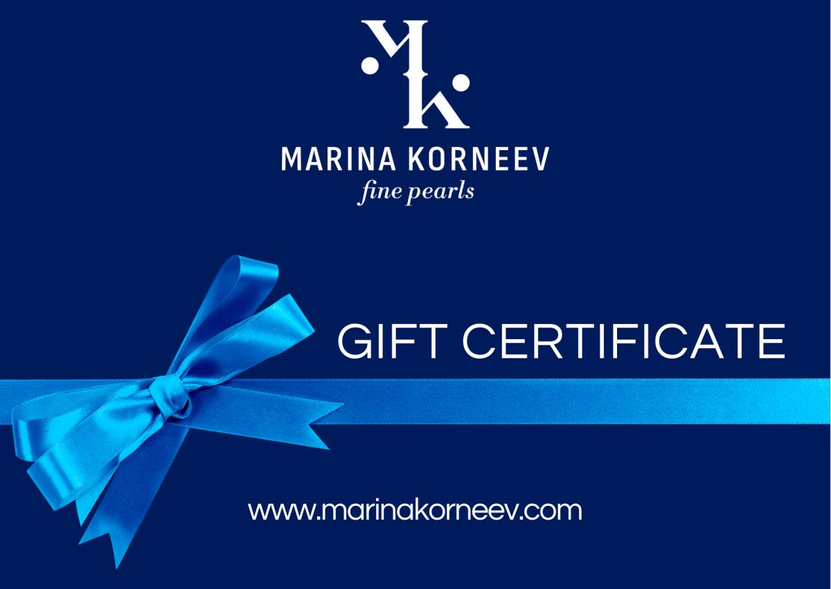 The &quot;Deep Ocean Blue&quot; Gift Certificate - Marina Korneev Fine Pearls