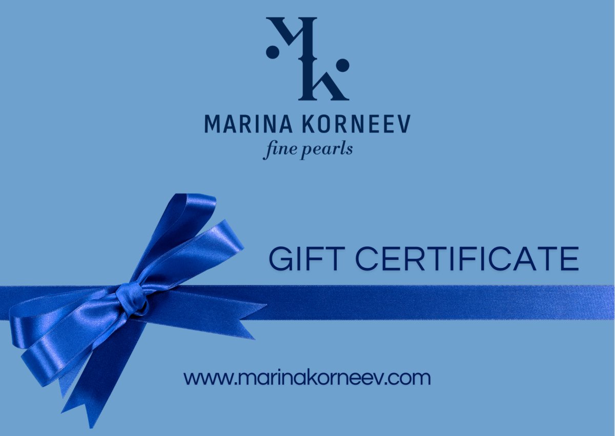 The &quot;Sky Blue&quot; Gift Certificate - Marina Korneev Fine Pearls