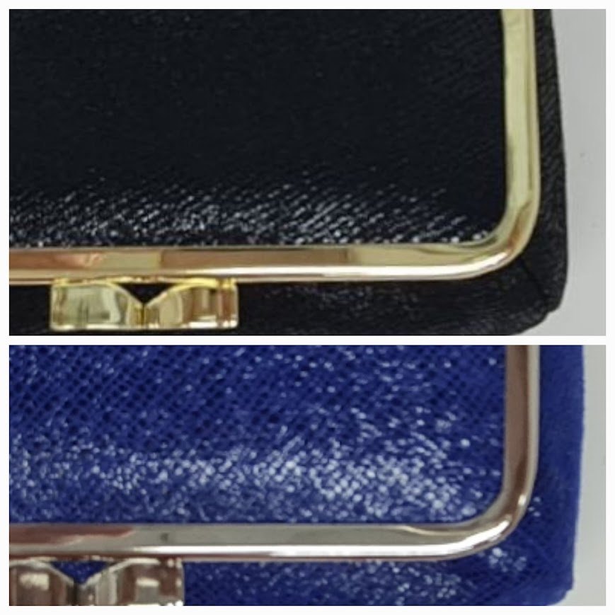 Cobalt Blue Genuine Leather Cosmetic Bag - Marina Korneev Fine Pearls