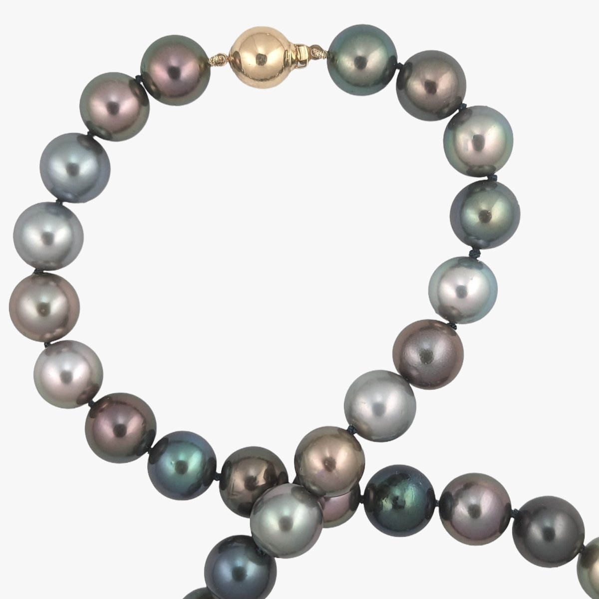 11-12mm Color Mix Tahitian Pearl Necklace - Marina Korneev Fine Pearls