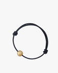 Golden South Sea Pearl and Leather Cord Adjustable Bracelet - Marina Korneev Fine Pearls