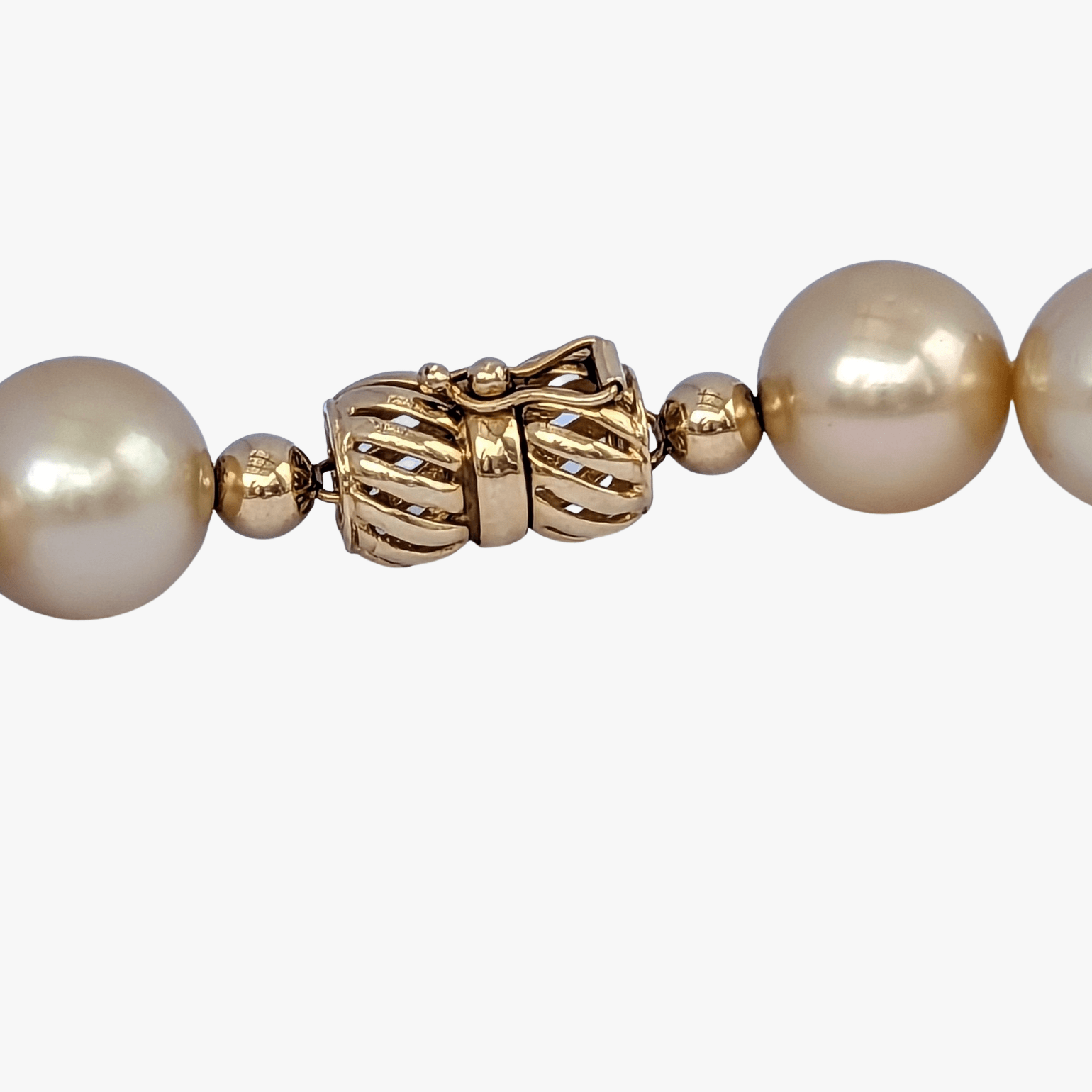 12-14mm GORGEOUS! Golden South Sea Pearl Necklace - Marina Korneev Fine Pearls