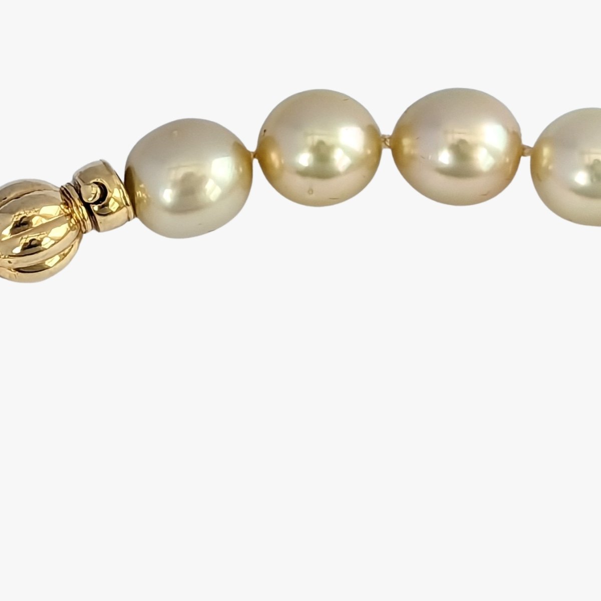 11-12mm Golden South Sea Pearl Necklace - Marina Korneev Fine Pearls