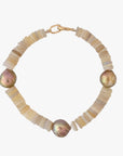 11.0-11.5mm Japan Kasumi Pearl and Australian Opal Bracelet - Marina Korneev Fine Pearls