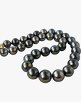 12-16mm Dark Aubergine Tahitian Pearl Necklace - Marina Korneev Fine Pearls