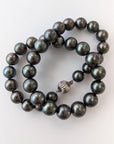 11-15mm Dark Aubergine Tahitian Pearl Necklace - Marina Korneev Fine Pearls