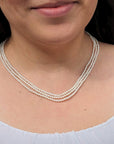2.5-3.5mm White Baby Akoya Pearl Multistrand Necklace - Marina Korneev Fine Pearls
