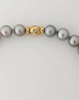 12-14mm REGAL! Silver Slate Tahitian Pearl Necklace - Marina Korneev Fine Pearls