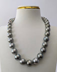 11-15mm Silver Gray Tahitian Pearl Necklace - Marina Korneev Fine Pearls