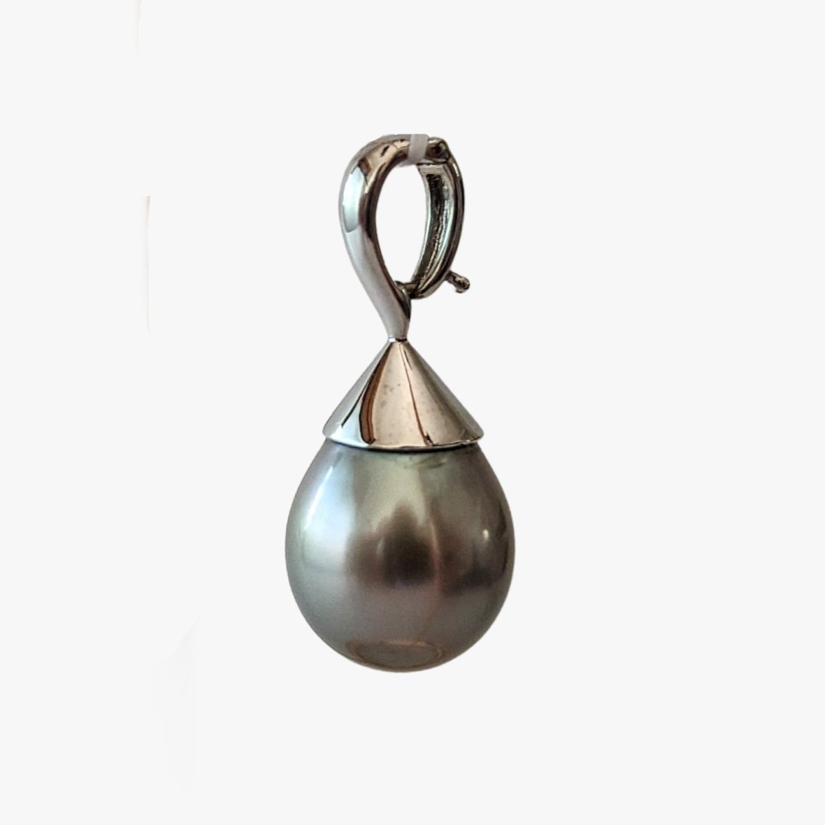 14-15mm Tahitian Pearl Pendant with Enhancer - Marina Korneev Fine Pearls