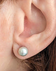 7.5-8.0mm Blue Akoya Pearl Stud Earrings - Marina Korneev Fine Pearls