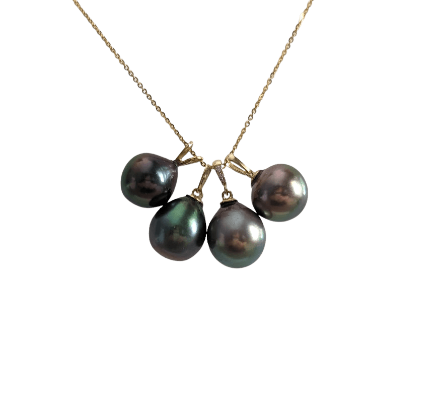 11-12mm Tahitian Pearl Pendant - Marina Korneev Fine Pearls