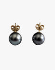 8-9mm Tahitian Pearl Stud Earrings - Marina Korneev Fine Pearls