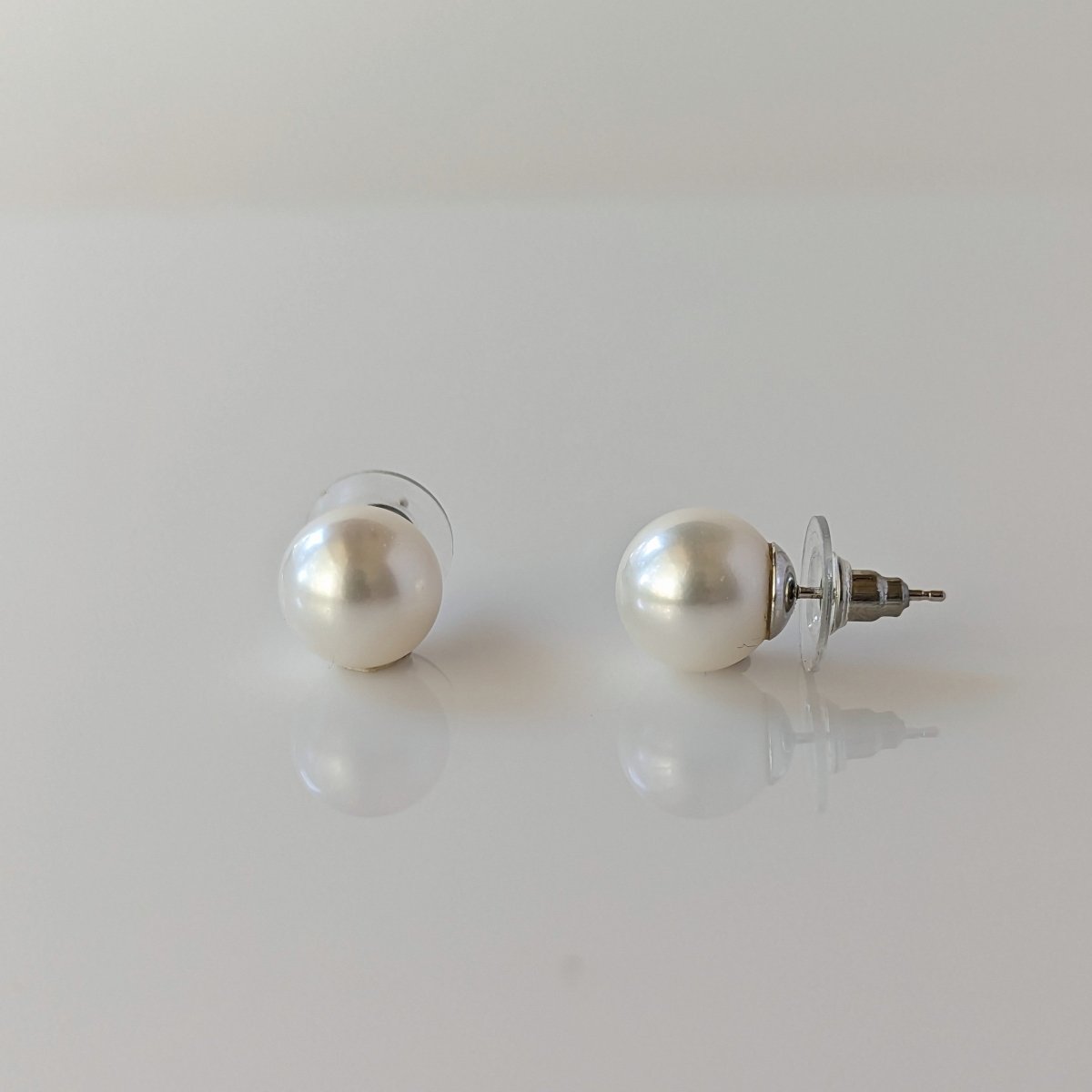 10-11mm White South Sea Pearl Stud Earrings - Marina Korneev Fine Pearls