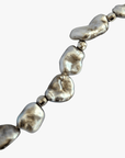 7-10mm Silver Tahitian Keshi Pearl Necklace - Marina Korneev Fine Pearls