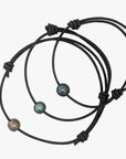 Tahitian Pearl and Leather Cord Adjustable Bracelet - Marina Korneev Fine Pearls