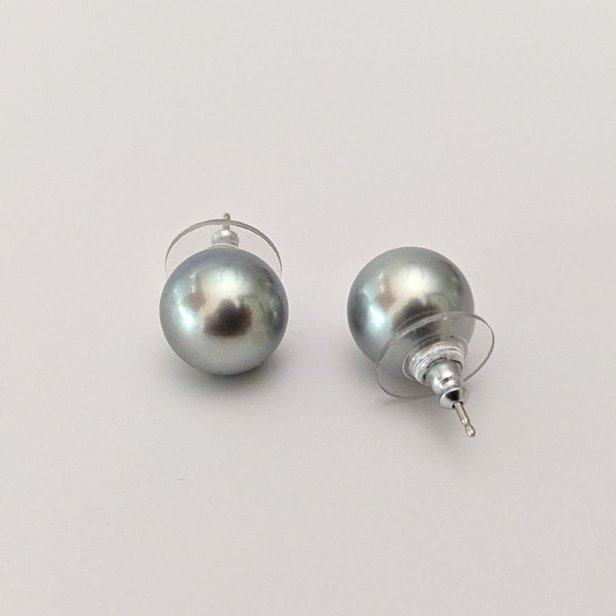 12-13mm Tahitian Pearl Stud Earrings - Marina Korneev Fine Pearls